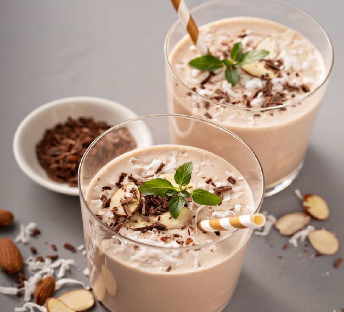 Cocoa Almond Protein Smoothie